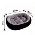 Cama Acolchada y Lavable de Felpa para Perros y Gatos