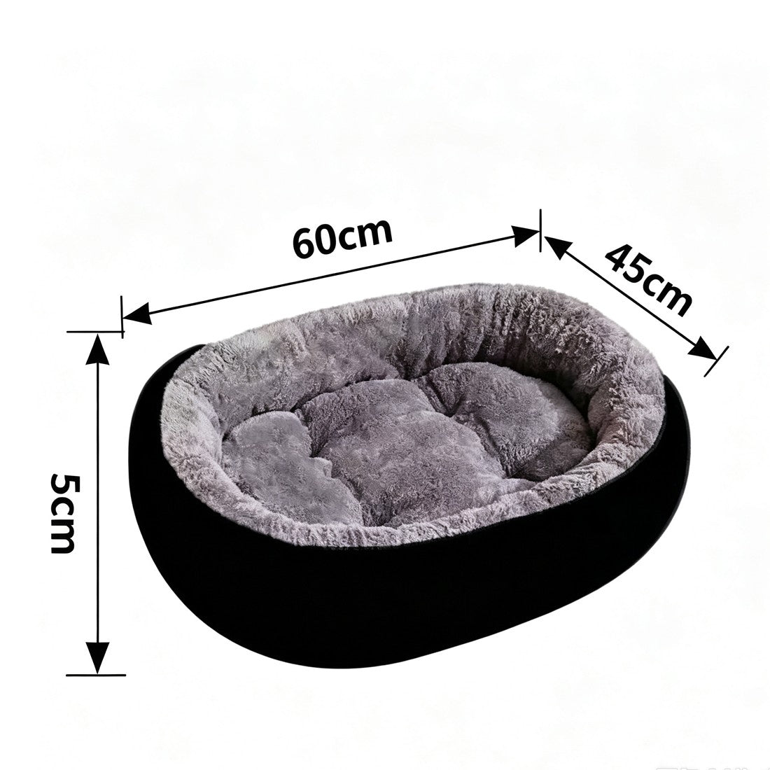 Cama Acolchada y Lavable de Felpa para Perros y Gatos