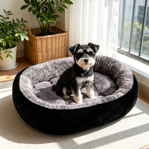 Cama Acolchada y Lavable de Felpa para Perros y Gatos